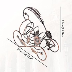 Support Décoratif pour Casier à Vin Racque de vin de Style rétro Racque de vin en Fer forgé Racque daffichage en Fer europée