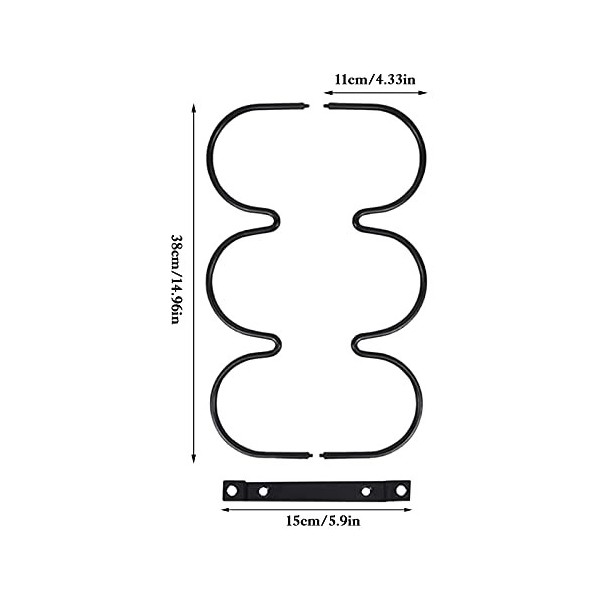 Casier à vin Simple casier à vin Salon Cuisine Support de Bouteille de vin créatif en Fer forgé casier à vin Maison Armoire à