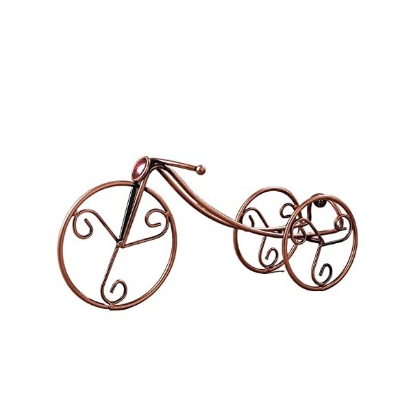 GaRcan Casier à vin Casier à vin en Forme de Tricycle Bouteille Unique Vin Rouge Cuisine Bar Porte-Bouteille de vin créatif O