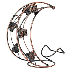 WAOCEO Casier à vin Casier à vin en Forme de Lune Porte-vin Pratique présentoir Porte-Verre à vin décorations Support Fournit