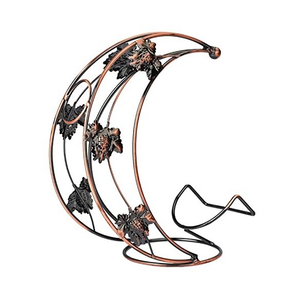 WAOCEO Casier à vin Casier à vin en Forme de Lune Porte-vin Pratique présentoir Porte-Verre à vin décorations Support Fournit