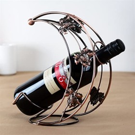 WAOCEO Casier à vin Casier à vin en Forme de Lune Porte-vin Pratique présentoir Porte-Verre à vin décorations Support Fournit