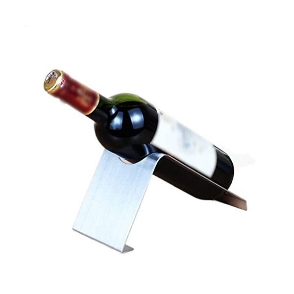 Casier à vin Casier à vin en acier inoxydable, casier à bouteilles de vin empilable sur table, casier à vin de ferme for armo