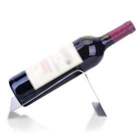 Casier à vin Casier à vin en acier inoxydable, casier à bouteilles de vin empilable sur table, casier à vin de ferme for armo