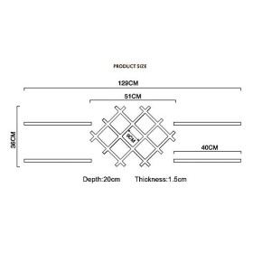 Étagère murale en bois - Style industriel vintage - Étagère supérieure à suspendre pour cuisine, salle à manger, bar - Étagèr