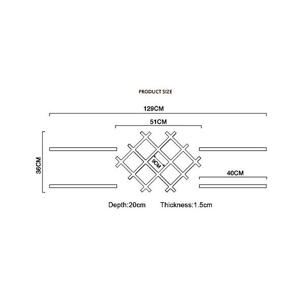 Étagère murale en bois - Style industriel vintage - Étagère supérieure à suspendre pour cuisine, salle à manger, bar - Étagèr