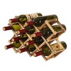 Casiers à vin, présentoir à vin Pliant Solide pour la Maison, étagère pour Armoire à vin/Couleur Bois Couleur Bois 