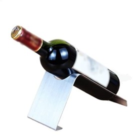 Casier à vin Casier à vin en acier inoxydable, casier à bouteilles de vin empilable sur table, casier à vin de ferme for armo