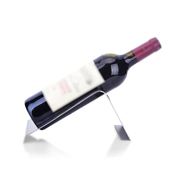 Casier à vin Casier à vin en acier inoxydable, casier à bouteilles de vin empilable sur table, casier à vin de ferme for armo