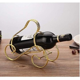 SCIAZA Casier à vin Fait Main en Fer de Type torsadé Portable/casier à Verre à vin Ornements Décorations Stockage Couleur : 