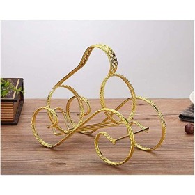 SCIAZA Casier à vin Fait Main en Fer de Type torsadé Portable/casier à Verre à vin Ornements Décorations Stockage Couleur : 