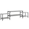 Higsose Meuble TV Design Élégant Sonoma Gris 197x35x52 cm Bois dingénierie Meuble de Multimédia avec Pieds Réglables Meuble 
