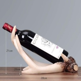 EINES Casier à vin de comptoir Support de Stockage de vin en résine, décoration de Cuisine, Salle à Manger, casier à vin, Arm