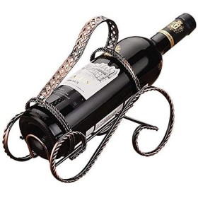 SCIAZA Casier à vin Fait Main en Fer de Type torsadé Portable/casier à Verre à vin Ornements Décorations Stockage Couleur : 