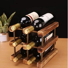 StejaR Casier À Vin Accueil Support Rouge Support De Verre À Vin Restaurant Bar S, Décoration en Bois Massif Armoire À Vin Ma