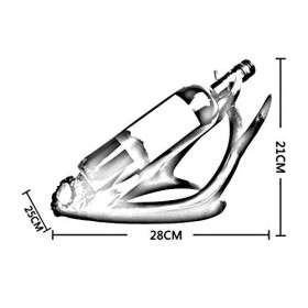 Casier à vin Maison Support Rouge Support de Verre à vin Restaurant Bar Porte-Bouteilles Maison Affichage créatif Shees, 3 Co