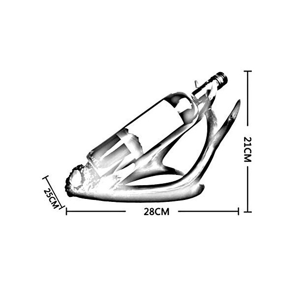 Casier à vin Maison Support Rouge Support de Verre à vin Restaurant Bar Porte-Bouteilles Maison Affichage créatif Shees, 3 Co