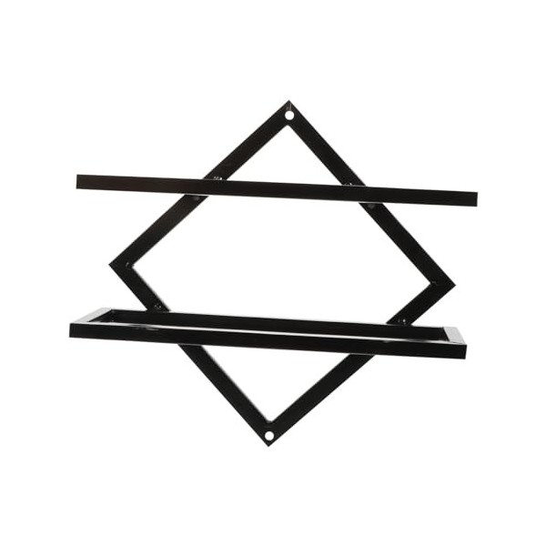 Abaodam 2 Pièces Casier à Vin Mural Mur Porte-vin Organisateur De Vin Support De Stockage De Vin Casiers à Vin Muraux Porte M