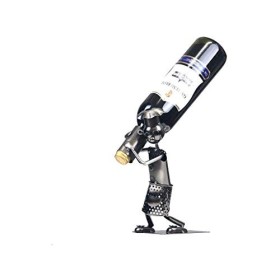 Support de stockage de vin de table support de stockage de vin en fer forgé nain casier à vin personnalité maison cuisine Res