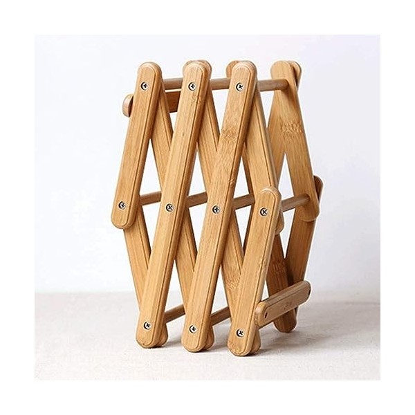 Axties Porte-Bouteille de vin, Porte-Bouteilles de vin en Bois Pliable - Étagères à vin Naturelles - Fentes - Peut contenir d