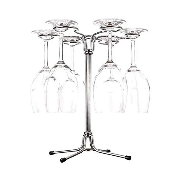 SOVORM Casier à vin de Table - Casier à vin en Fer créatif pour 6 Bouteilles - Petit casier à vin - Aucun Assemblage requis -