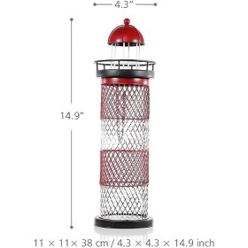 Porte Bouteilles Porte-Verre à vin Phare casier à vin Porte-Bouteille de vin étagère en métal Sculpture Artisanat Pratique fo