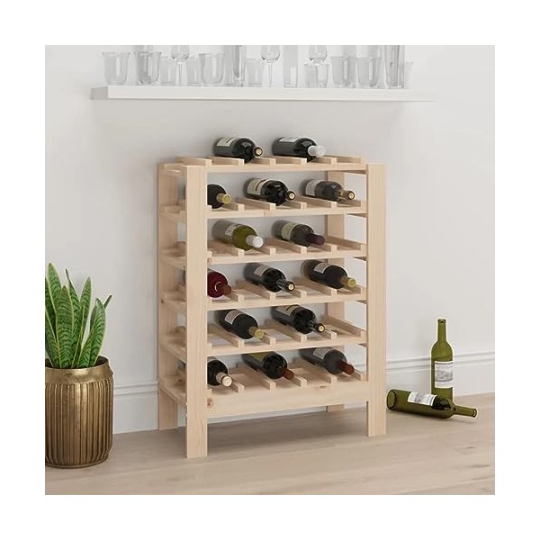 Casier à vin 61,5x30x82 cm Bois de pin massif