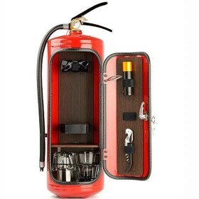 RIDAEX Mini Bar Armoire à vin extincteur Pot Forme Armoire à vin décoration de Bureau Champagne Liqueur boîte de Rangement Ca