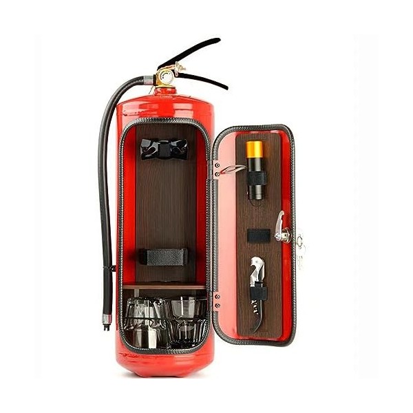 RIDAEX Mini Bar Armoire à vin extincteur Pot Forme Armoire à vin décoration de Bureau Champagne Liqueur boîte de Rangement Ca