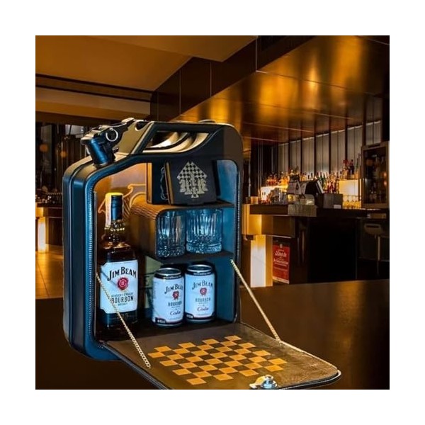 Mini Bar Jerry Can Pour Un Cadeau, Ensemble De Pots Darmoire De Mini Bar, Bar De Canette De Gaz Darmoire, Bar De Réservoir 