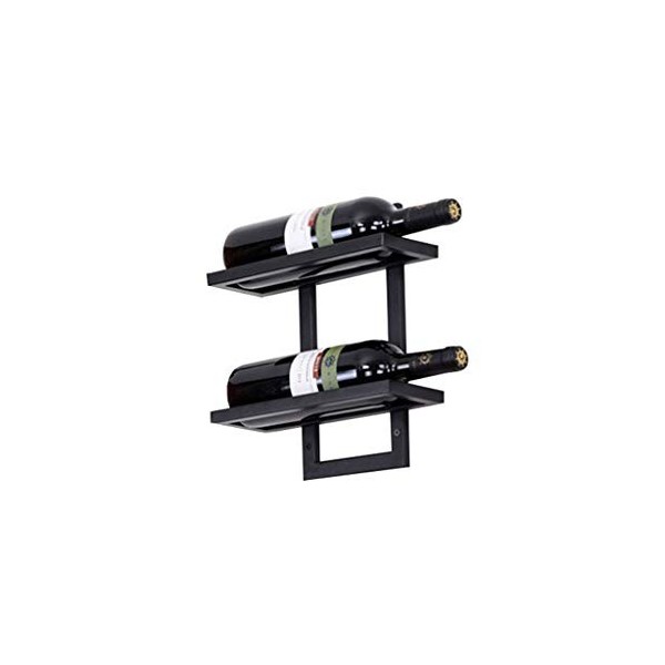 Casier À Vin Suspendu Casier À Vin Mural Casier à vin mural en fer, support à bouteilles de vin en métal, support de verre à 