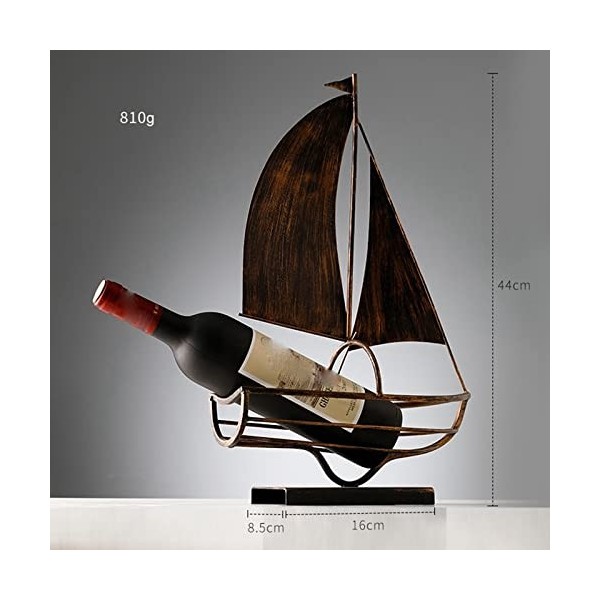 WaLdor Casier à vin Casier à vin rétro créatif en Fer forgé, Armoire à vin, décoration de Voile de Restaurant, Ornements Casi