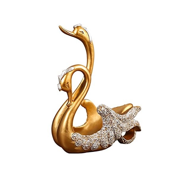 Casier à vin Support de bouteille de vin en or, décorations de luxe for salon, armoire à vin, pied haut, support de verre à v