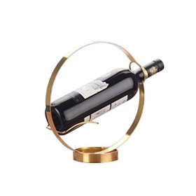 Casier à vin Casier à vin sur Pied Décoration de la Maison Présentoir Rond Moderne Lumière Luxe Créatif Porte-Bouteille de Vi