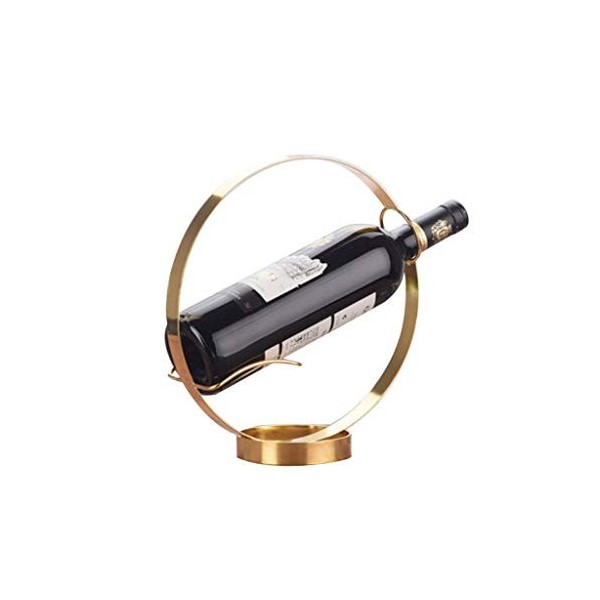 Casier à vin Casier à vin sur Pied Décoration de la Maison Présentoir Rond Moderne Lumière Luxe Créatif Porte-Bouteille de Vi