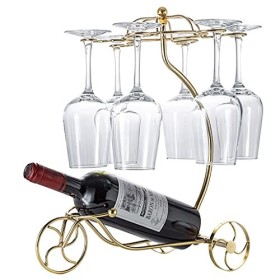 SHERAF Casier à vin sur Pied Casier à vin de Style européen Décoration casier à vin Support de gobelet à lenvers adapté à la