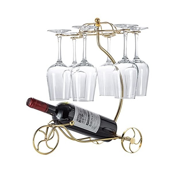 SHERAF Casier à vin sur Pied Casier à vin de Style européen Décoration casier à vin Support de gobelet à lenvers adapté à la