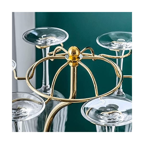 SHERAF Casier à vin sur Pied Casier à vin de Style européen Décoration casier à vin Support de gobelet à lenvers adapté à la