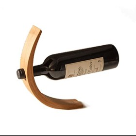 Casier à vin Casier à vin en Bambou sur Pied Style Simple Casier à vin Durable Fixe adapté aux Bouteilles de vin domestiques 