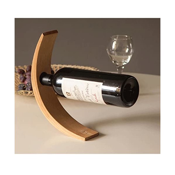 Casier à vin Casier à vin en Bambou sur Pied Style Simple Casier à vin Durable Fixe adapté aux Bouteilles de vin domestiques 