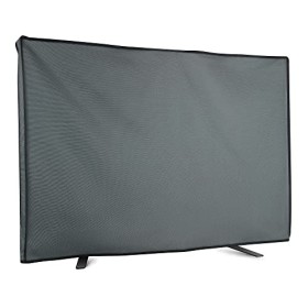 kwmobile Housse écran TV Compatible avec 49-50" TV - Housse de Protection pour extérieur Contre intempéries - Gris