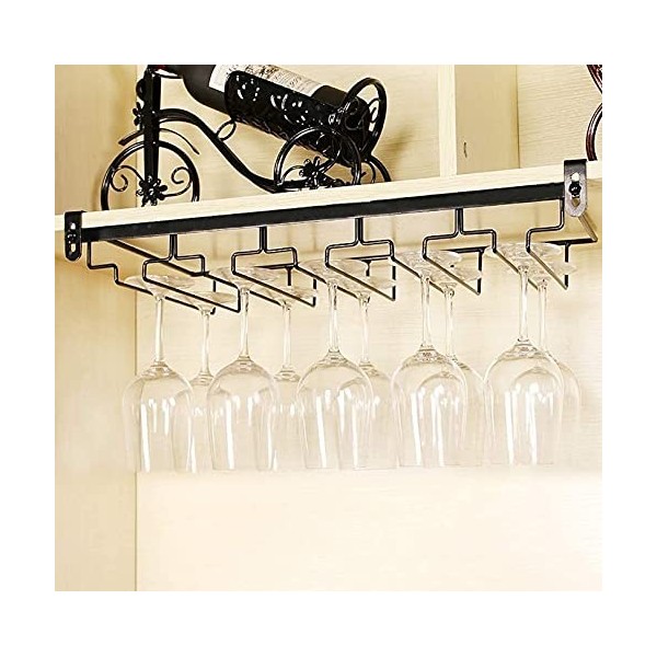 ANSNOW Porte-Bouteille Porte-Vin Suspendu Casier À Vin Porte-Verre À Vin Porte-Gobelet Casier À Vin Décoration de La Maison S