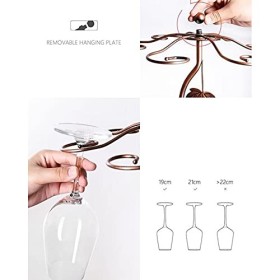 HEXEH Casier à Vin Érable Feuille vin Grille vin Support de vin Suspendu à Boire des gleins Buvant étagère étagère Bouteille 