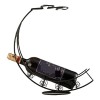 Wnota Porte Bouteilles Casier À Vin en Métal Suspendu Support De Verre À Vin Pôle Support Support Présentoir Décoration Casie