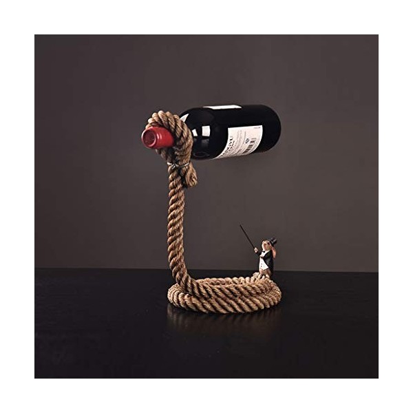 Casier à vin Debout européen Simple Casier à vin Cave à vin Artisanat Ornements Magicien Corde Étagère à Bouteilles de vin Co