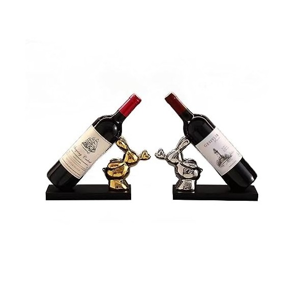 YHANNI TZNNXZWX Casier à Vin en Forme De Lapin Ornements en Céramique Décor Stockage Bureau Meuble TV Salon Bureau Boutique é