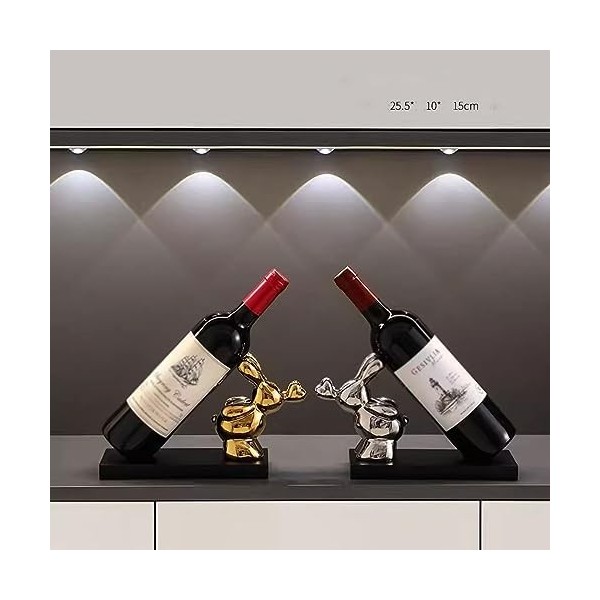 YHANNI TZNNXZWX Casier à Vin en Forme De Lapin Ornements en Céramique Décor Stockage Bureau Meuble TV Salon Bureau Boutique é