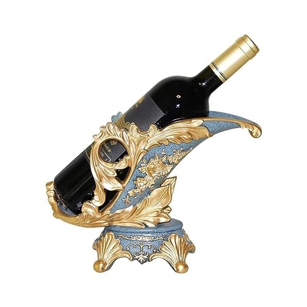 QLYFWLKQ Casier à vin Présentoir de Porte-Bouteille de vin Simple, casier à vin de décoration de Table, casier à vin en résin