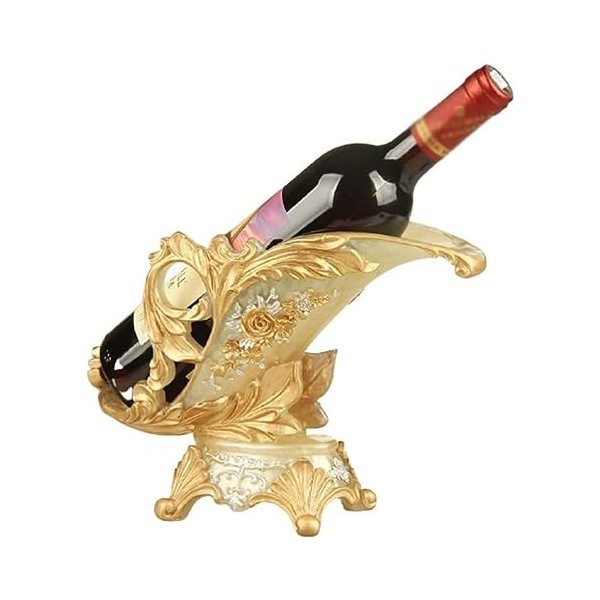 QLYFWLKQ Casier à vin Présentoir de Porte-Bouteille de vin Simple, casier à vin de décoration de Table, casier à vin en résin