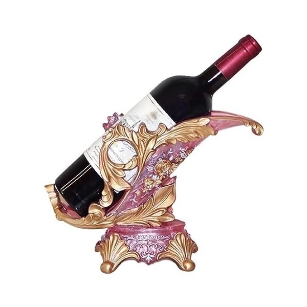 QLYFWLKQ Casier à vin Présentoir de Porte-Bouteille de vin Simple, casier à vin de décoration de Table, casier à vin en résin